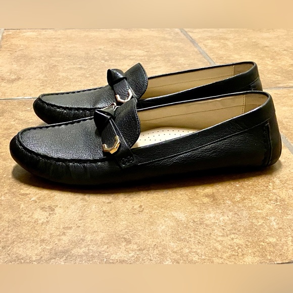 Cole Haan Evelyn Bow Driver Loafer 7.5 Black - Picture 3 of 10
